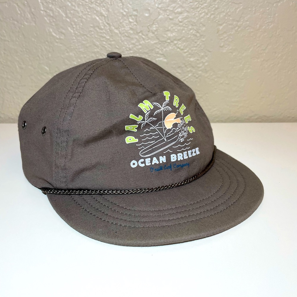 O'Neill HIKER HAT CHARCOAL Women’s Surf Beach Palm Tree Summer Cap
